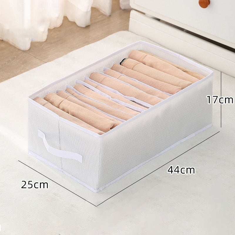 Clothes Storage Box Foldable Portable Clothing Drawer Compartment Box Household Wardrobe Divider Bag Organizer