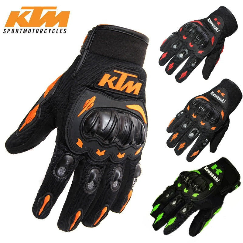 Kawasaki Bike Motorcycle Gloves Sports All Finger Outdoor Riding Gloves