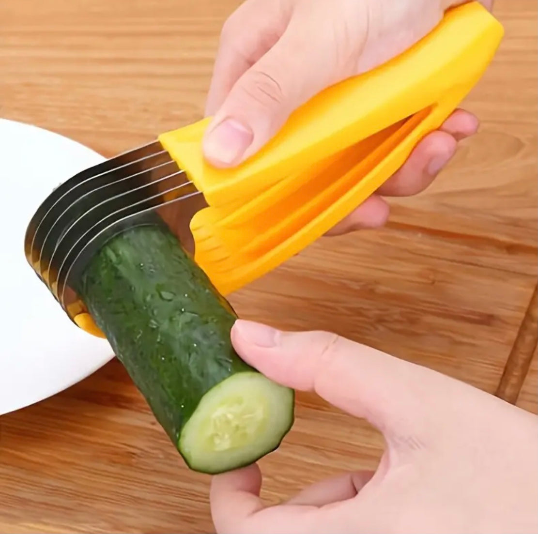Stainless Steel Banana Cutter Fruit Vegetable Sausage Slicer