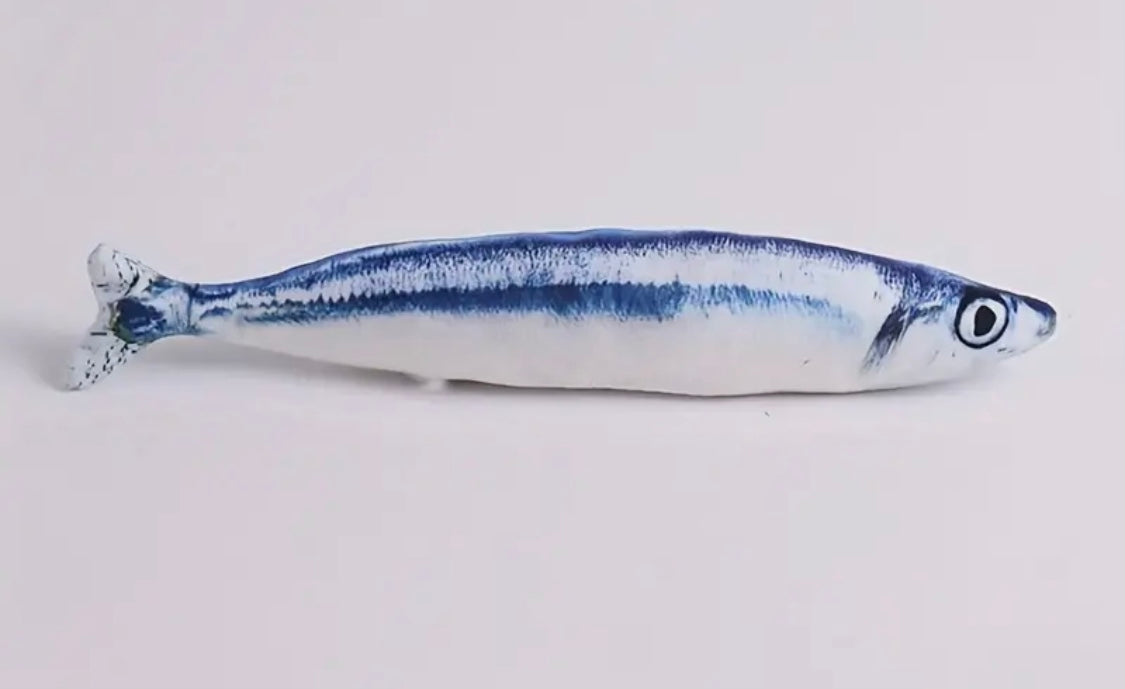 Fish Design Cat Teaser Plush Toy