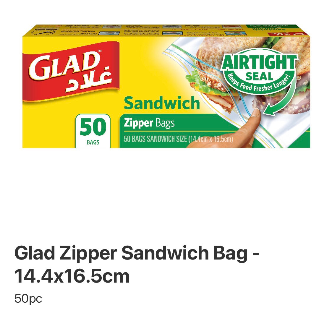 Glad Zipper Sandwich bag