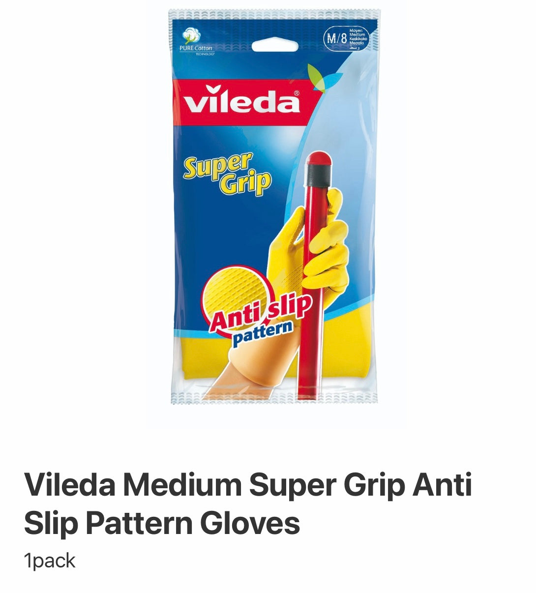 Vileda super grip Gloves