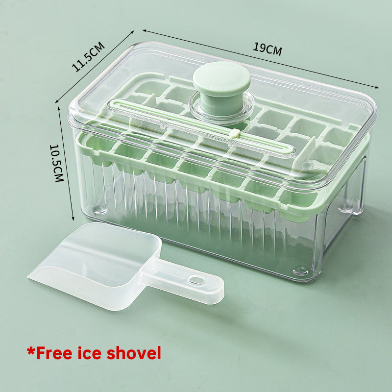 Press Type Ice Cube Ice Box Refrigerator Ice Cube Artifact Silicone Mold With Cover Household Sealed Food Grade Ice Maker