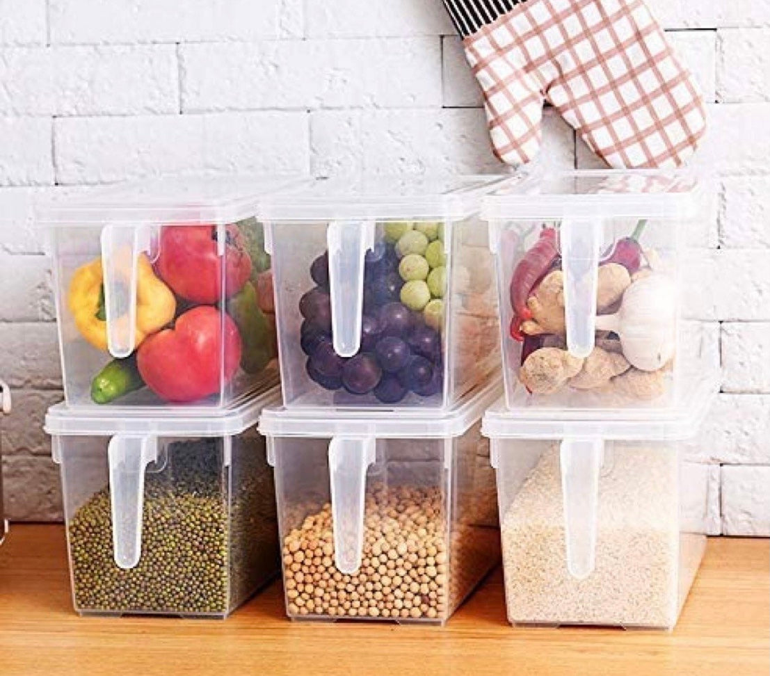 Fridge Storage organizer with handle 29.5x15.5x14