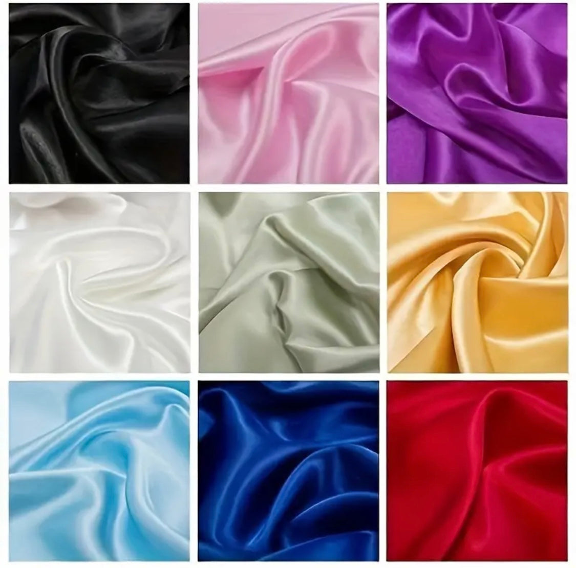 1pc 5 yards Silk Fabric, Solid Color, Satin Surface, Ding Silk Fabric, Imitation Silk Fabric.