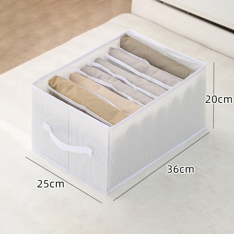 Clothes Storage Box Foldable Portable Clothing Drawer Compartment Box Household Wardrobe Divider Bag Organizer