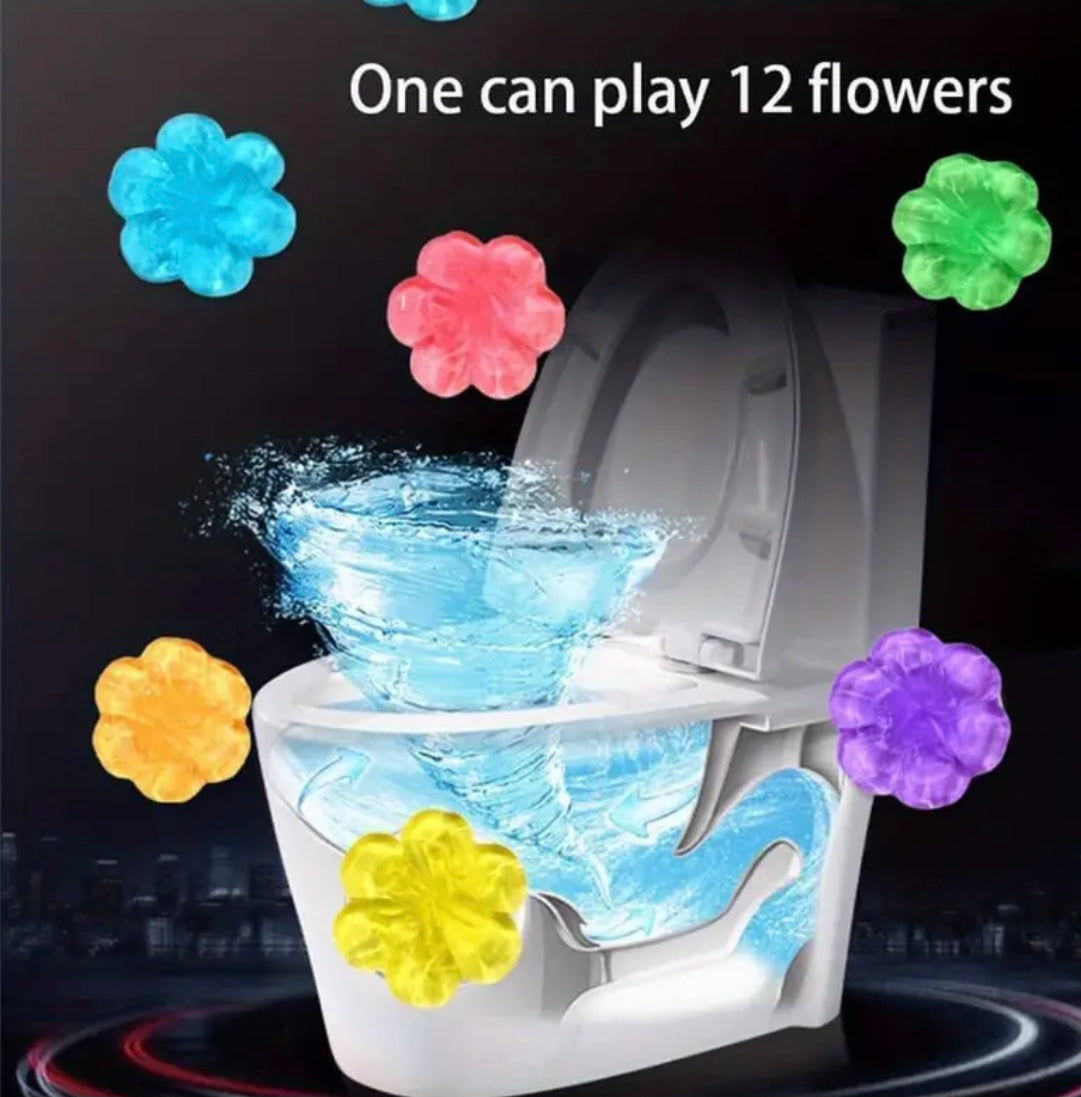 9pcs Toilet Gel, Toilet Bowl Gel Stamp 9 Kinds Of Scent Toilet Cleaner Gel Stamp Kit Air Freshener Flower Fragrance Bathroom Deodorizer Bowl