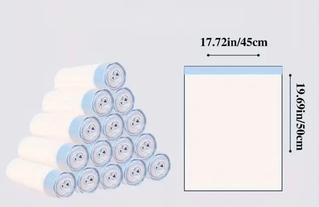 60 Pcs Drawstring Garbage Bags