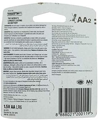 Energizer AA Batteries, Alkaline Power Batteries, 24 Pack