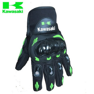 Kawasaki Bike Motorcycle Gloves Sports All Finger Outdoor Riding Gloves