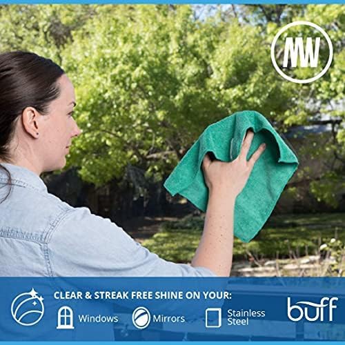 Microfiber Wholesale 12" x 12" MW Pro Multi-Surface Cleaning Cloths | Gray - 12 Pack | Premium Towels for Cleaning Glass, Kitchens, Bathrooms, Automotive, Supplies & Products
