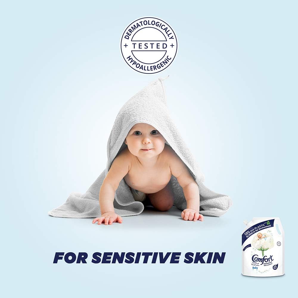 Comfort Baby Dilute Fabric Softener, dermatologically tested for sensitive skin, 3L