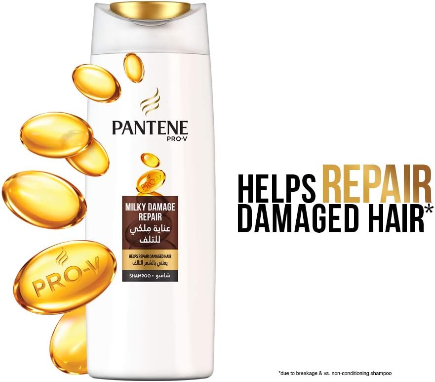 Pantene Pro-V Milky Damage Repair 3 Minute Miracle Conditioner, 200Ml + Shampoo 400 Ml