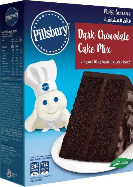 Pillsbury Dark Chocolate Cake Mix - 485 gm