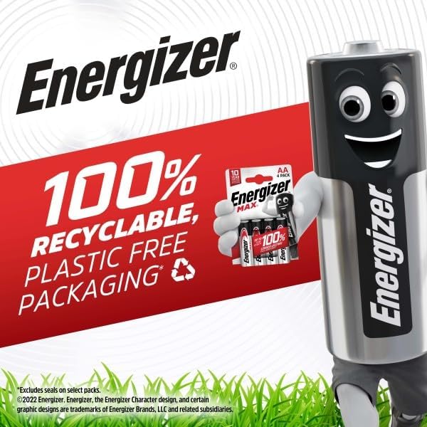 Energizer AA Batteries, Alkaline Power Batteries, 24 Pack
