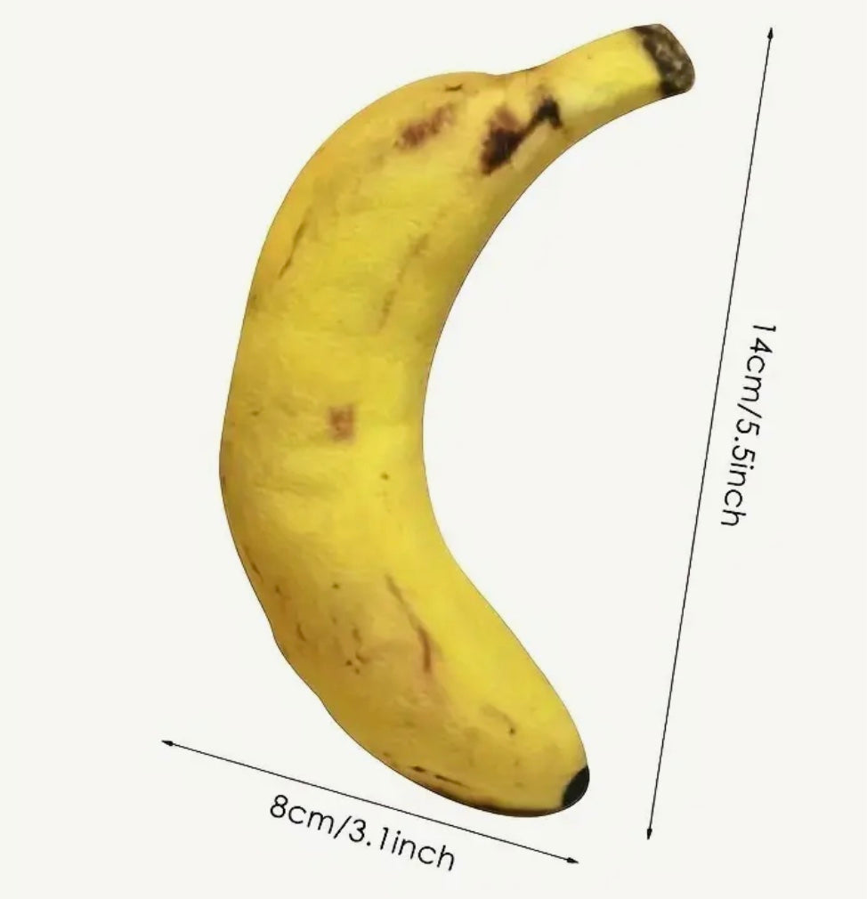 Banana-Shaped Squeaky Dog Toy