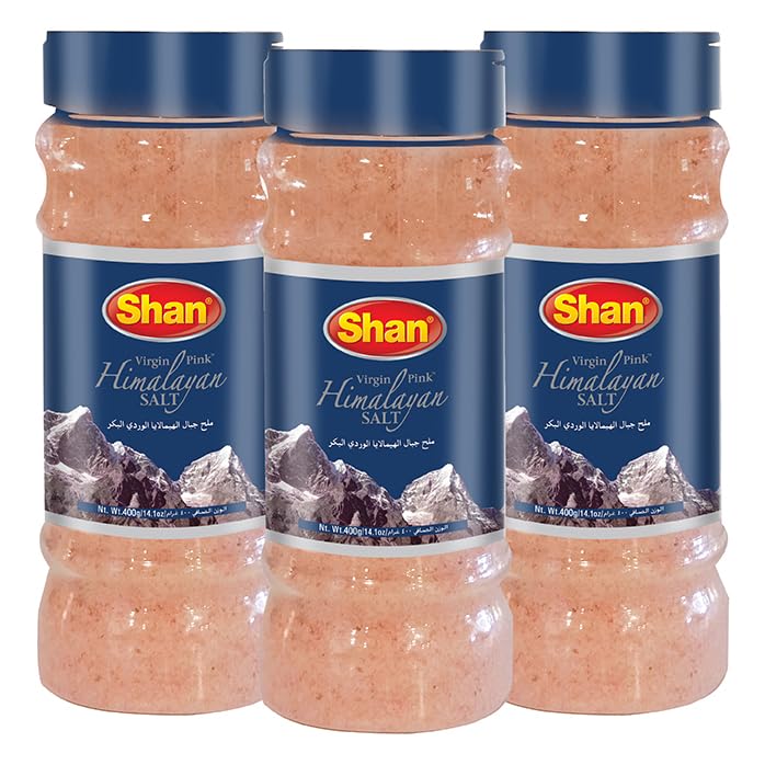 Shan Himalayan Pink Salt 400g (Pack of 3)