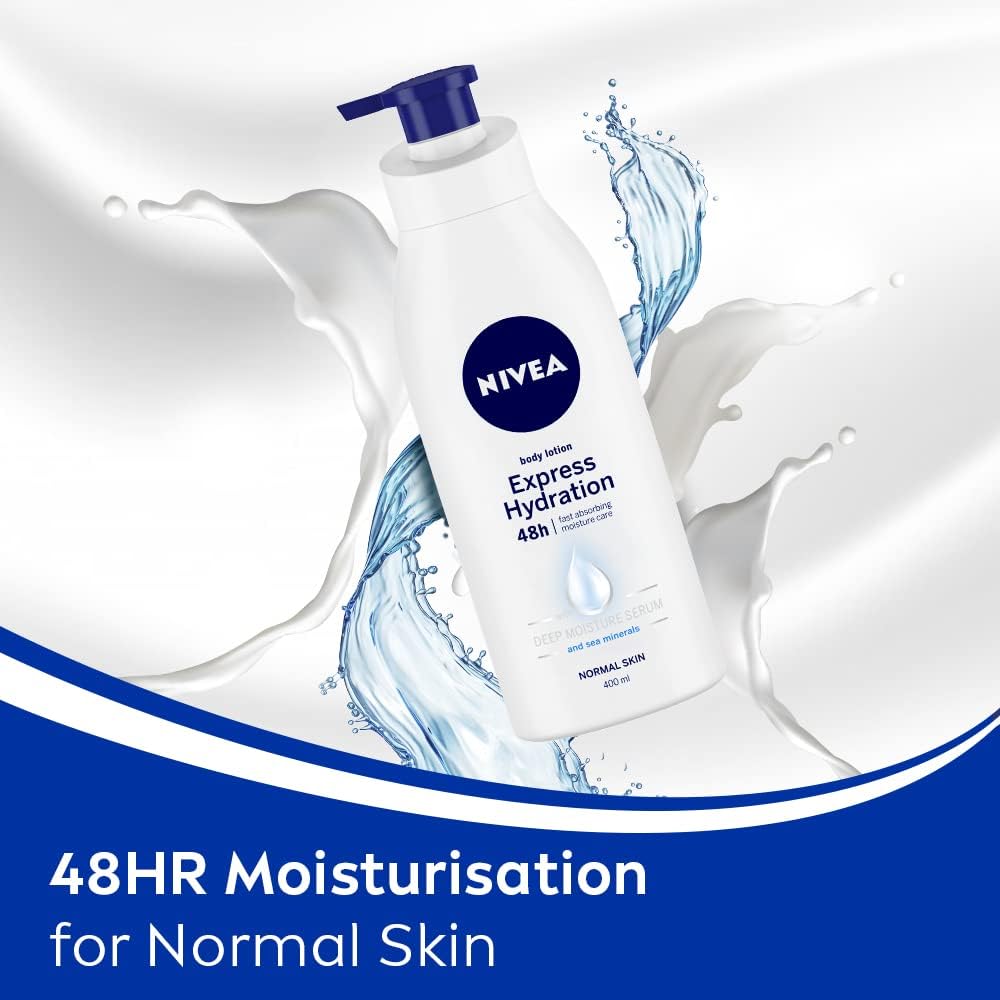 NIVEA Body Lotion, Express Hydration With Sea Minerals, 400ml
