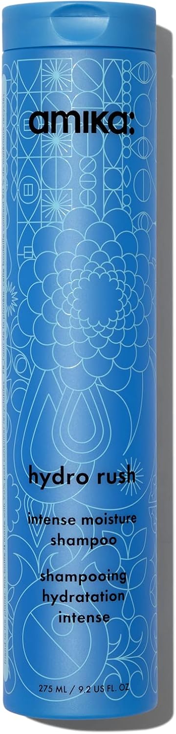 amika hydro rush intense moisture shampoo with hyaluronic acid, 275ml