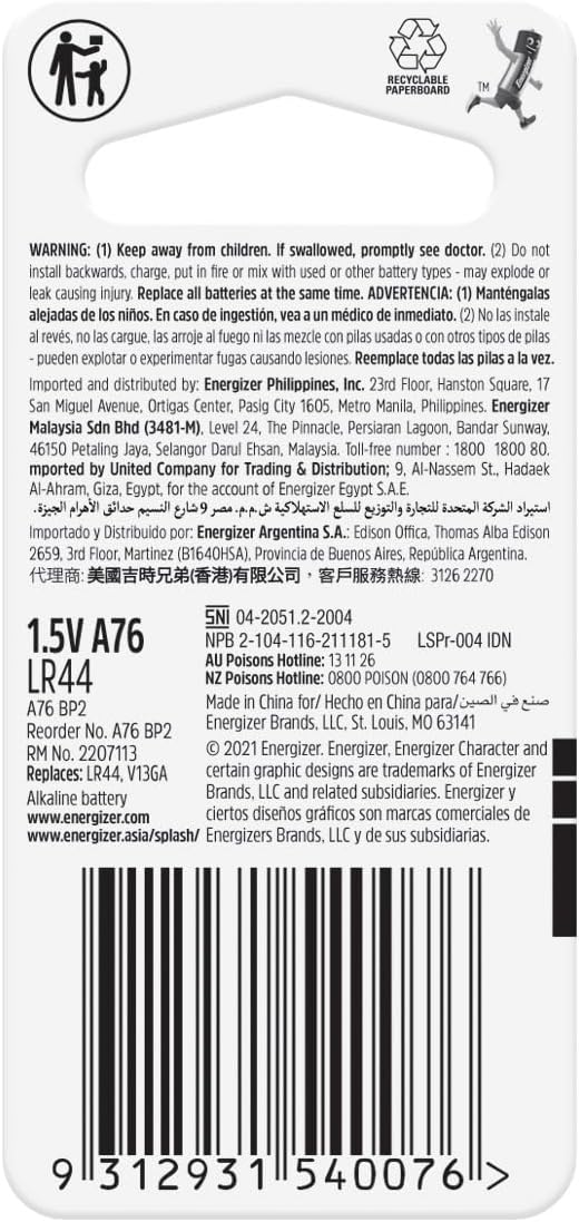 Energizer AA Batteries, Alkaline Power Batteries, 24 Pack