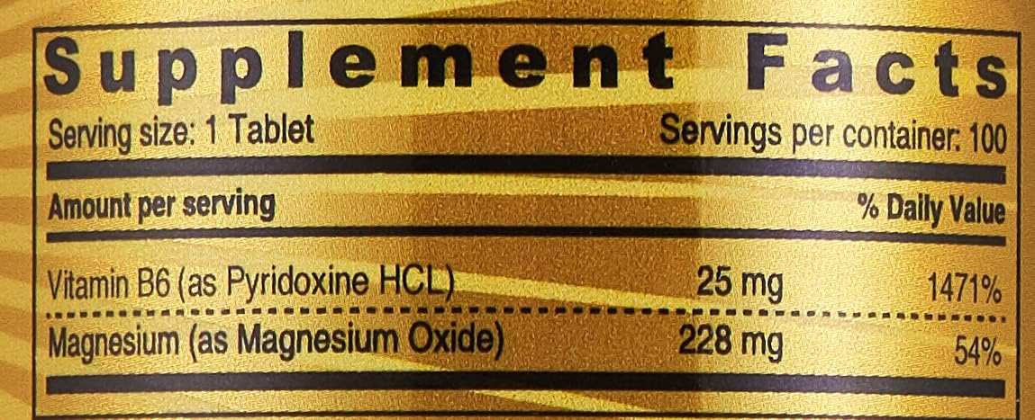 Magnesium with Vit B6 100tabs
