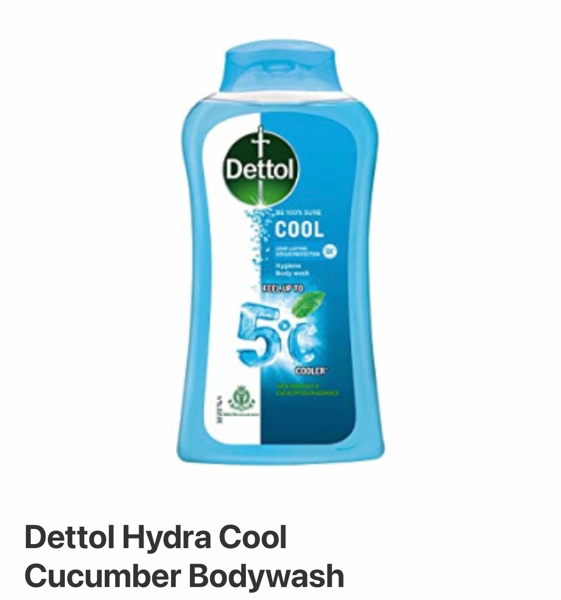 Dettol Hydra Cool Antibacterial Bodywash 2X Cooling Sensation With Cucumber Fragrance- 250ml
SKU.1600002214