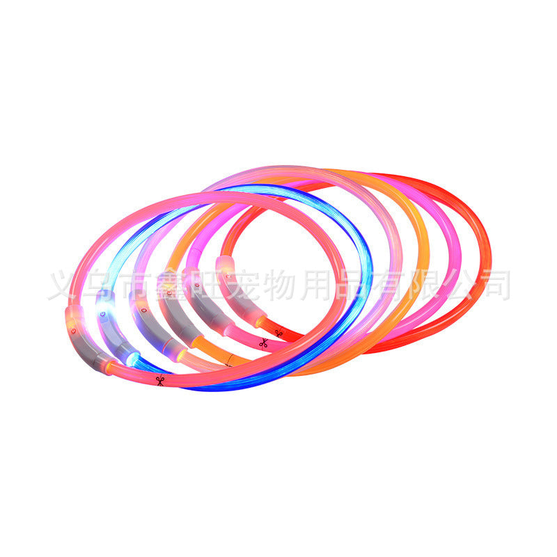 Pet Luminous Led Collar Flashing At Night