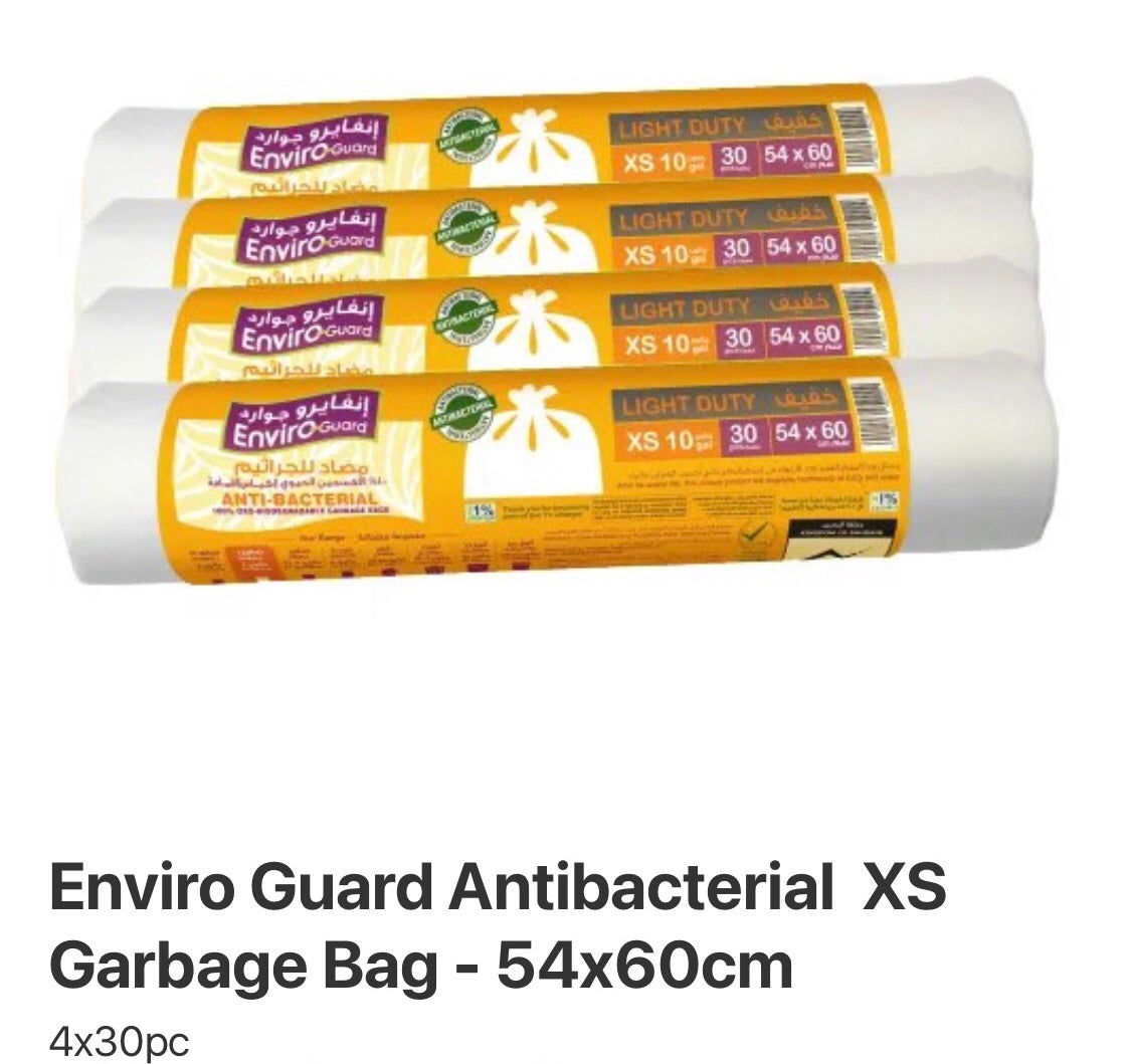 Enviro guard antibacterial xs garbage bag 54x60cm