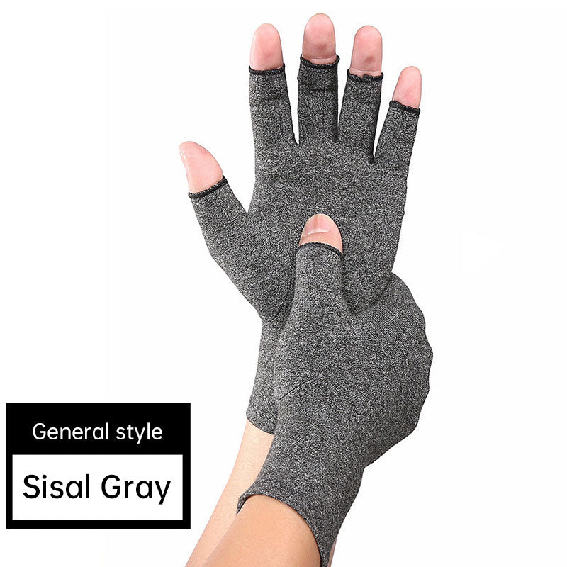 Outdoor Half Finger Pressure Gloves Riding Joint Care Rehabilitation Cycling Sports Fitness Gloves