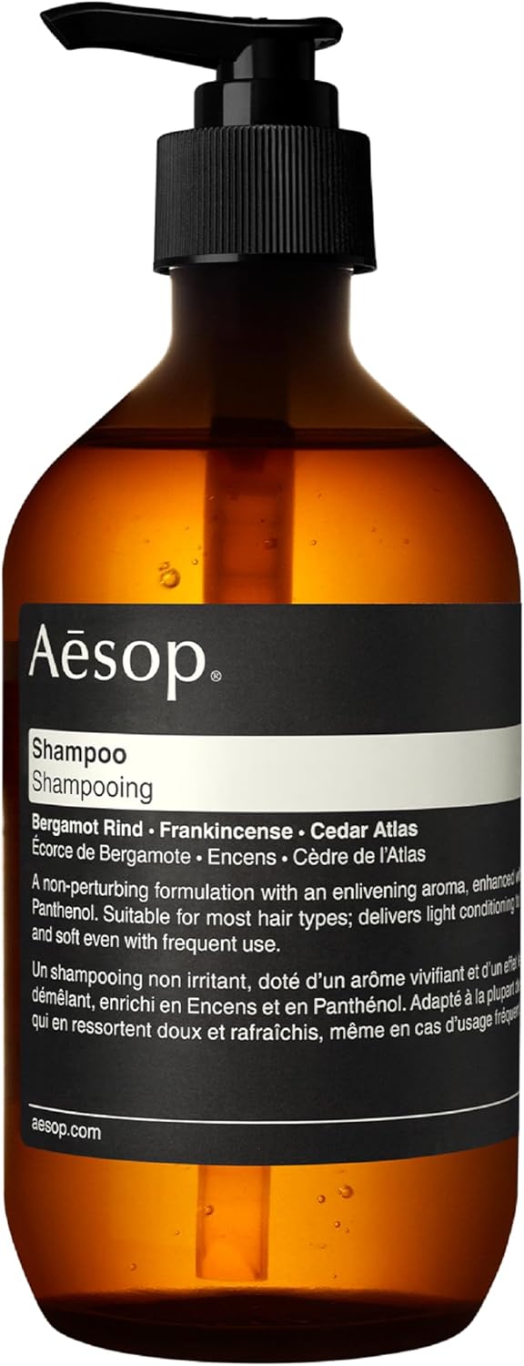 Aesop Shampoo | Enlivening Shampoo For Soft, Shiny, Fragrant Hair | With Frankincense and Panthenol | 16.9 oz