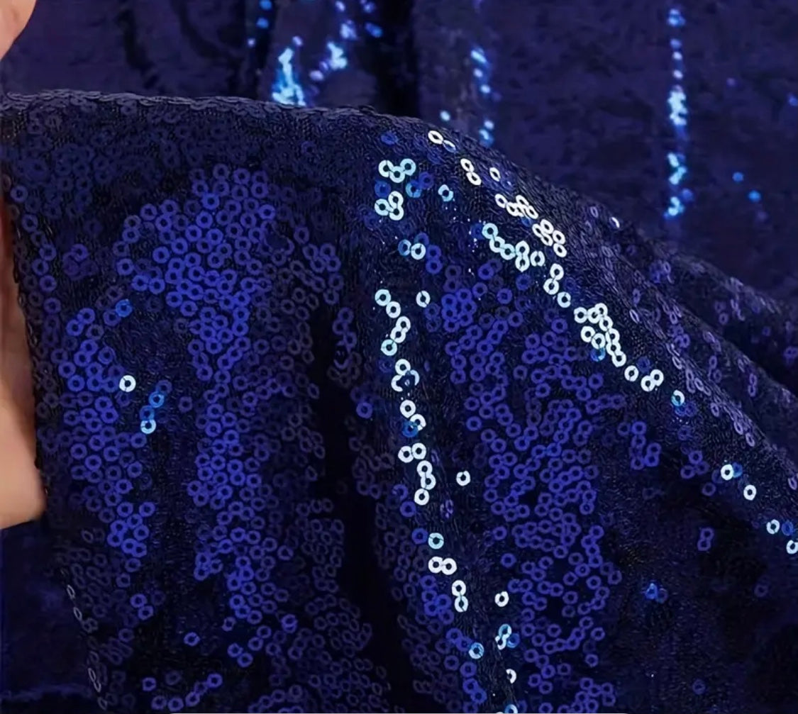 5yards X 129.54cm Sequin Fabric, Glitter And Shiny.