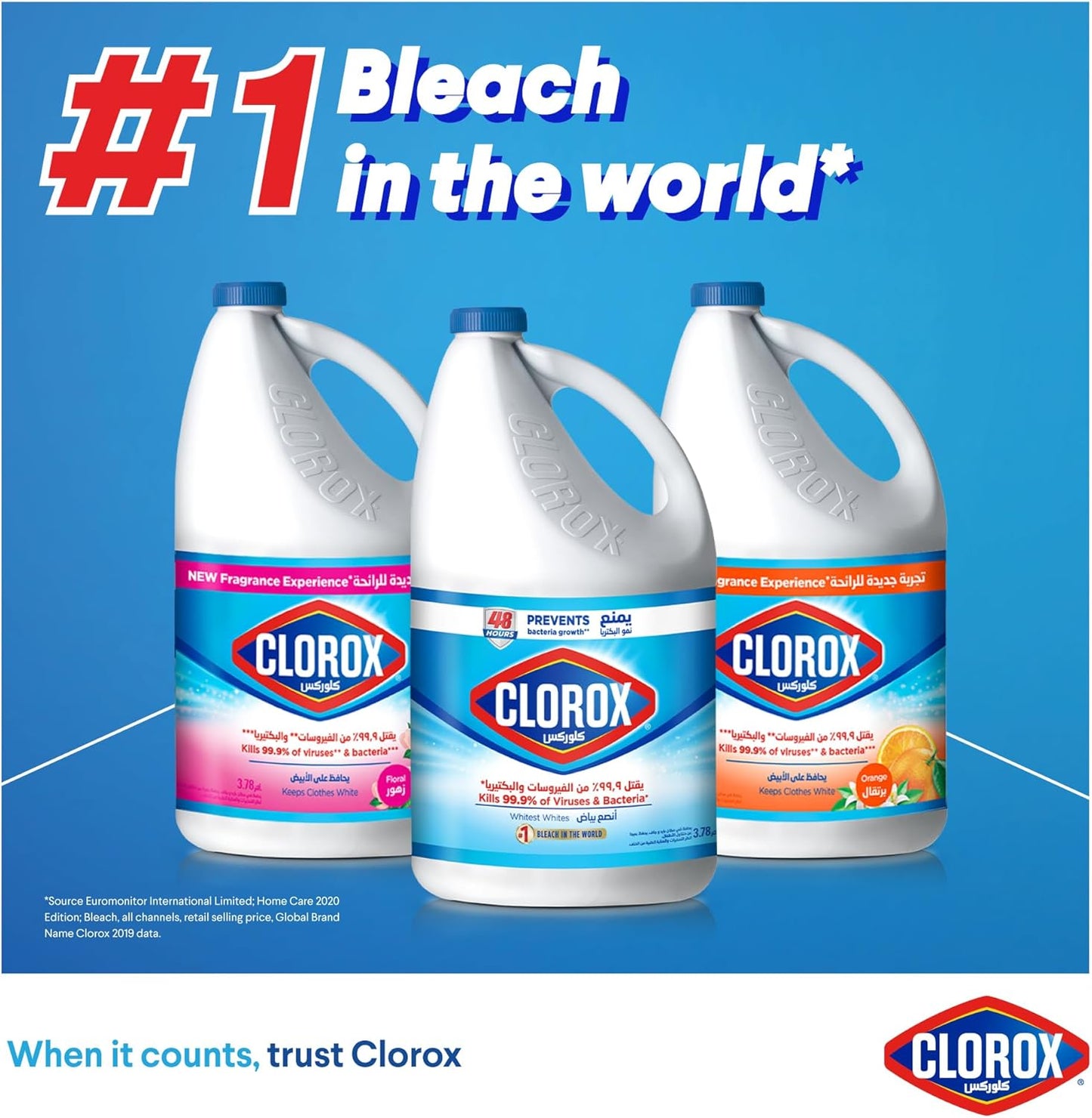 Clorox Liquid Bleach Original, 3.78 L
