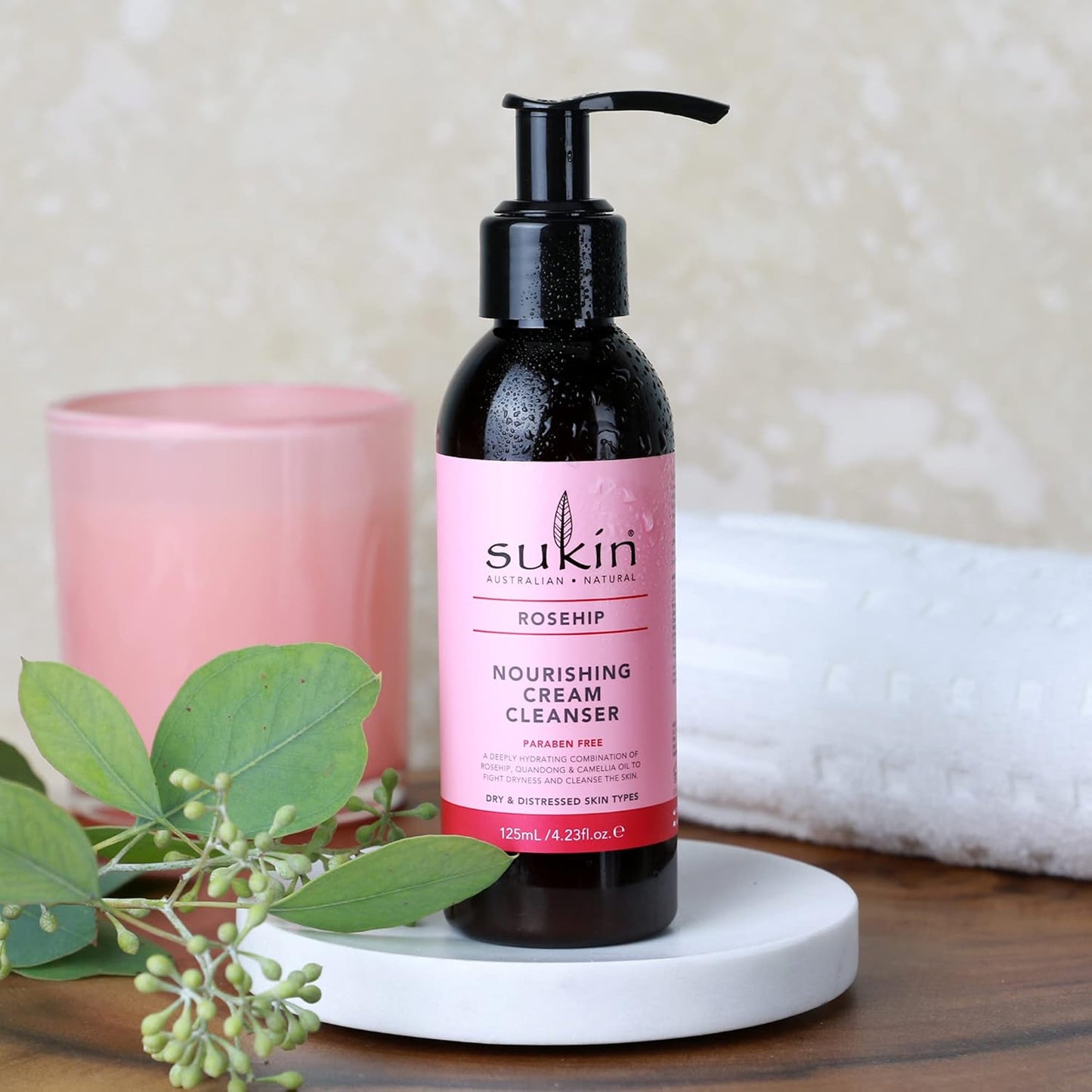 Sukin Rosehip Nourishing Cream Cleanser, 125 ML