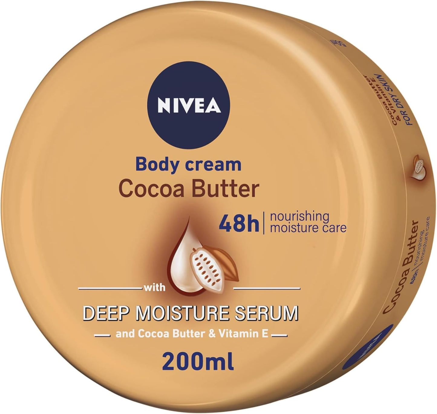 NIVEA Body Lotion for Dry Skin, Cocoa Butter, 5in1 Complete Care, 48H Deep Moisture, 2x400ml, Pack of 2