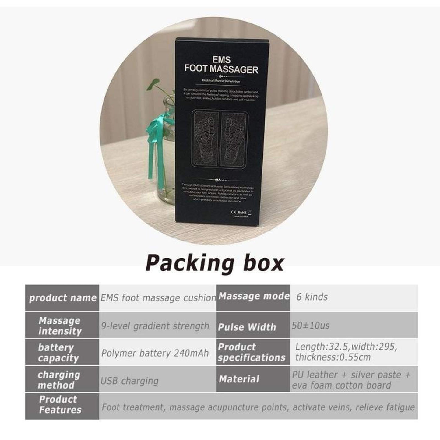 GMYANED EMS Leg Reshaping Foot Massager (USB charging)