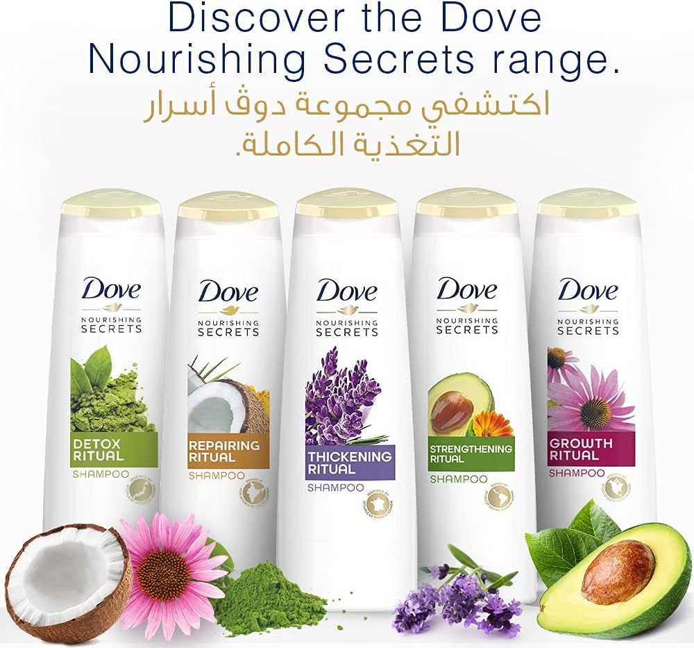 Dove Thickening Ritual Shampoo Lavender, 400ml + Dove Conditioner, 320ml