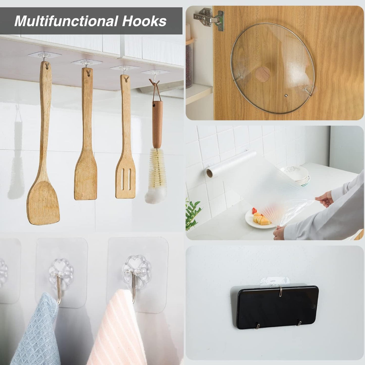 Self Adhesive Hooks,12 PCS