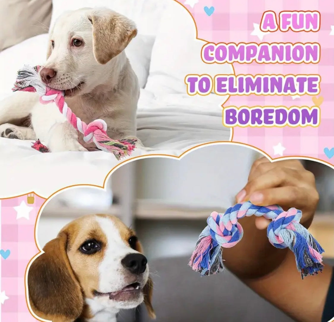 Durable Cotton Rope Dog Chew Toys for Puppies