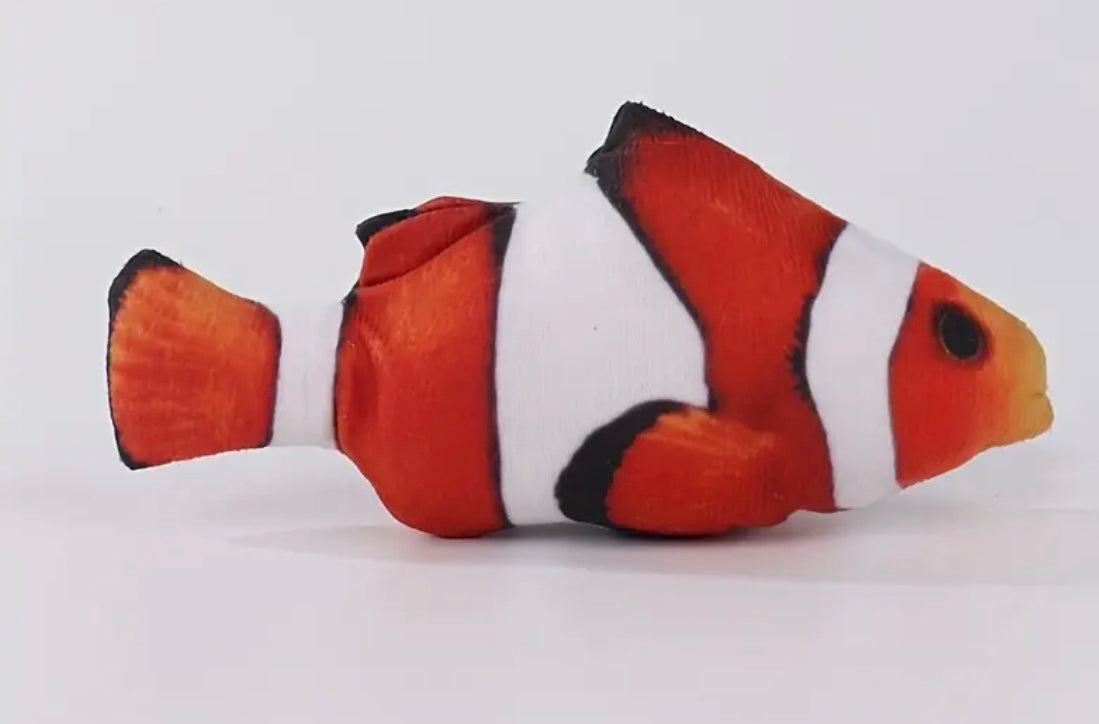 Fish Design Cat Teaser Plush Toy