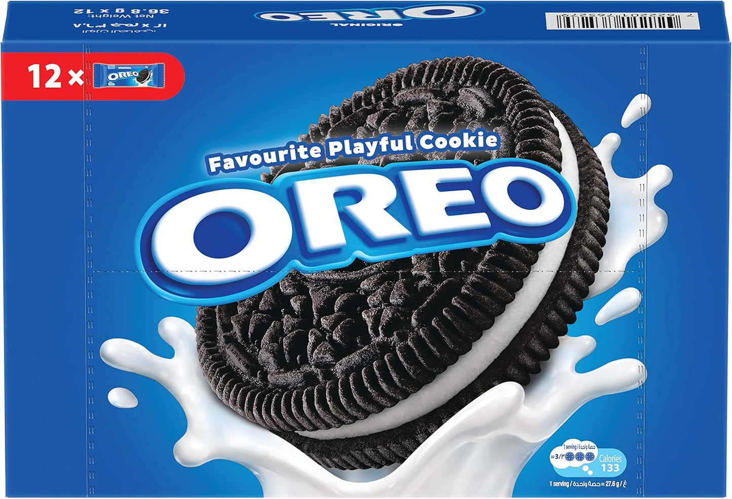 Oreo Milk And Chocolate Taste Cookies 12 x 36.8 g