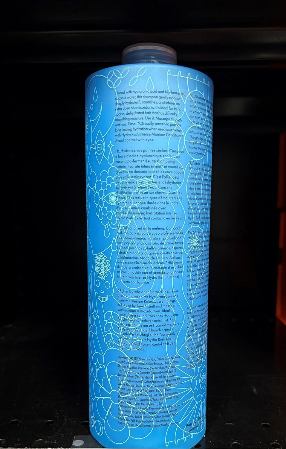 amika hydro rush intense moisture shampoo with hyaluronic acid, 275ml
