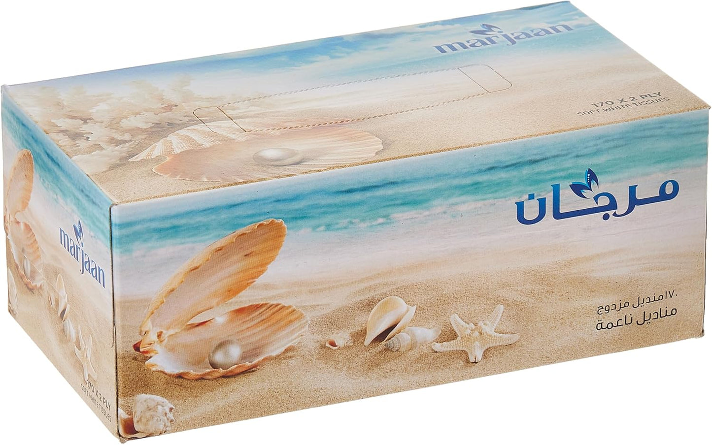 Marjan Facial Tissue 170 Sheets 2 Ply, 4+1 Box Offer Pack