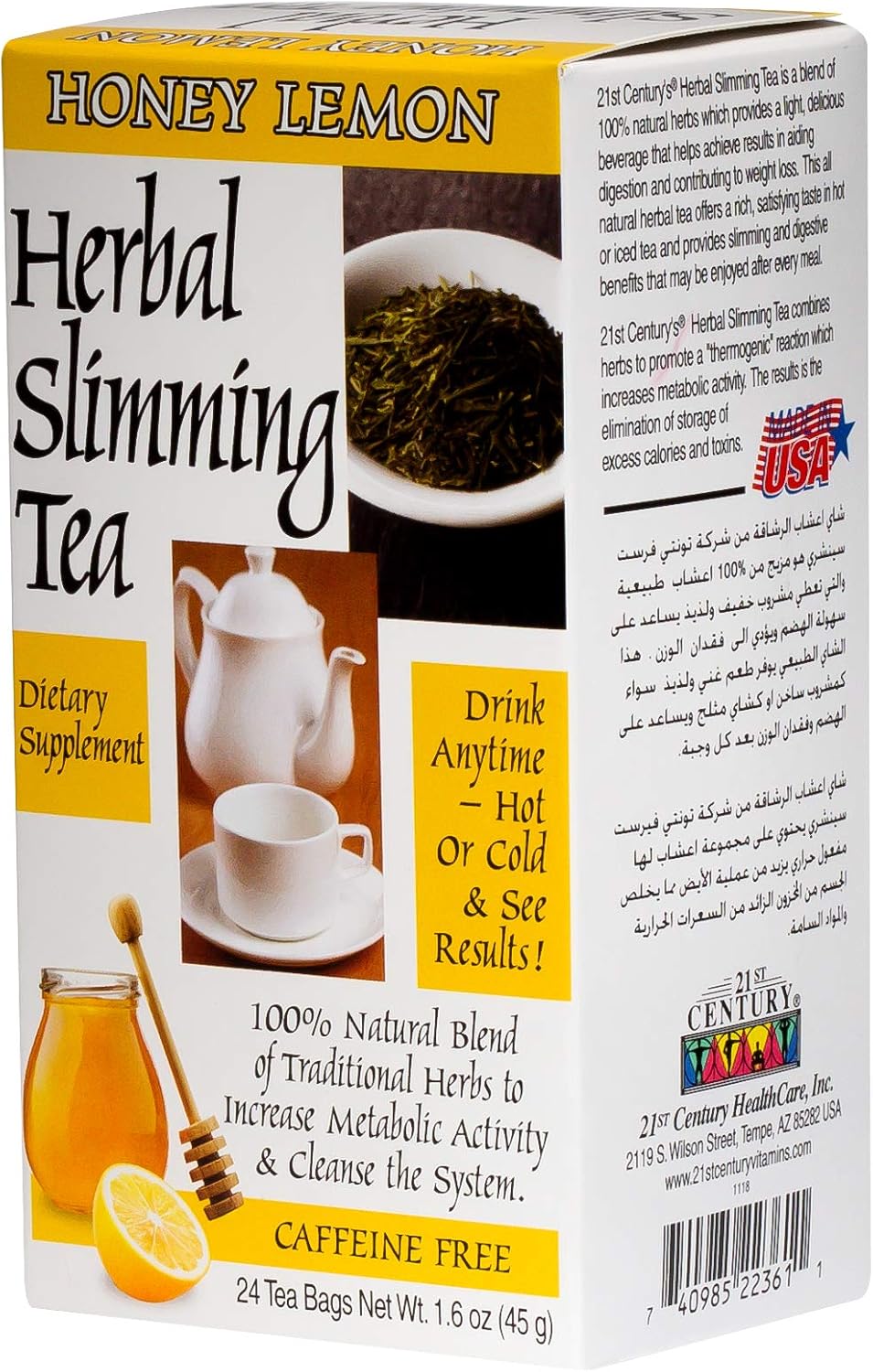 21st Century Tea - Honey Lemon - 24 Teabags