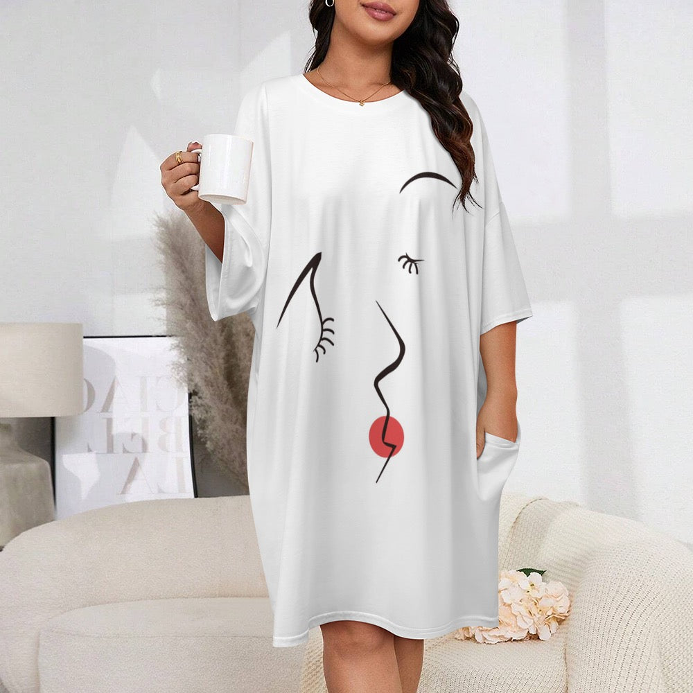 Women's one-size long T-shirt/pajama top