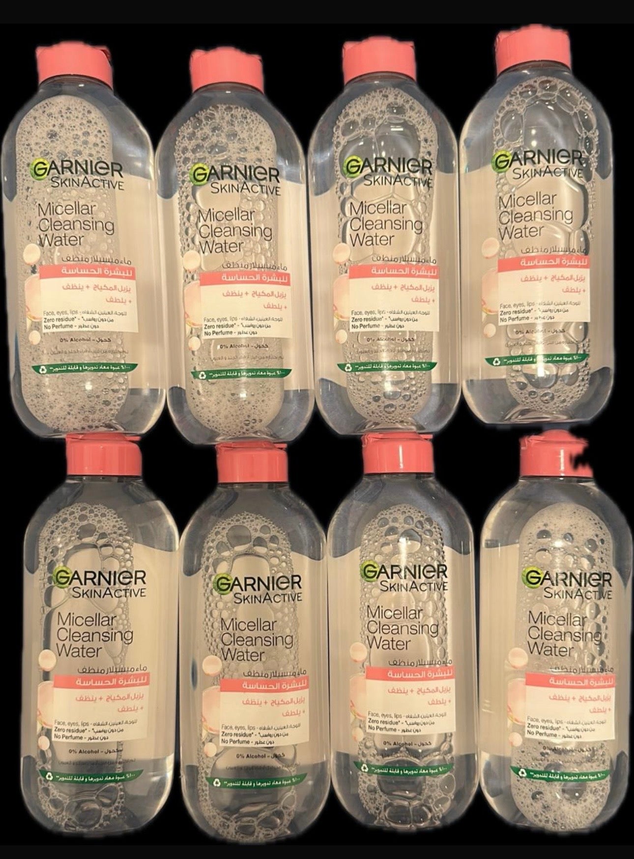 Garnier SkinActive Micellar Water for All Skin Types, Facial Cleanser & Makeup Remover 400mlx8