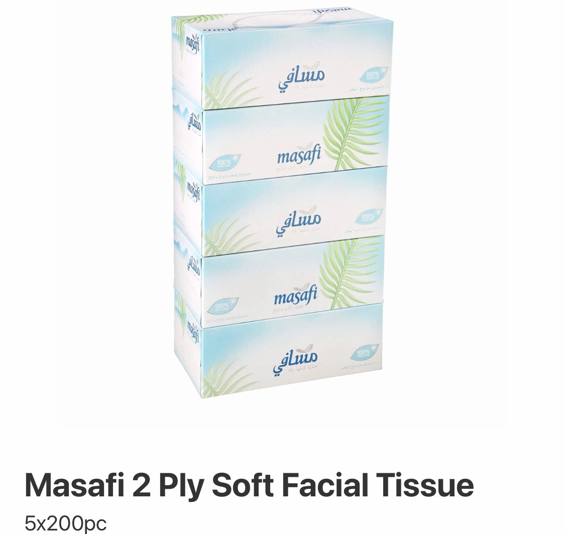 Masafi 2 Ply Soft Facial Tissue