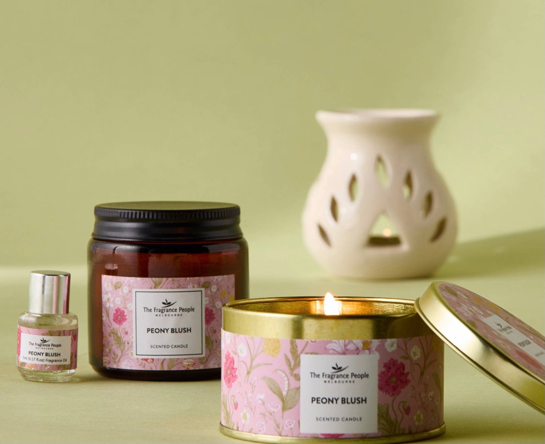Peony Blush Fragrance oil burner set-5