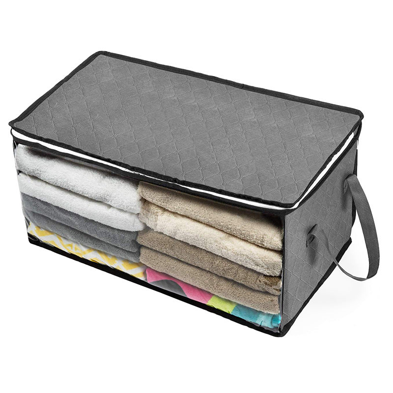 Non-Woven Storage Box Quilt Foldable Storage Bag Wardrobe Clothes Organizer Box Dust-Proof And Moisture-Proof