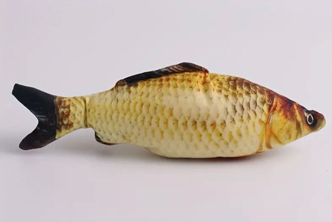 Fish Design Cat Teaser Plush Toy
