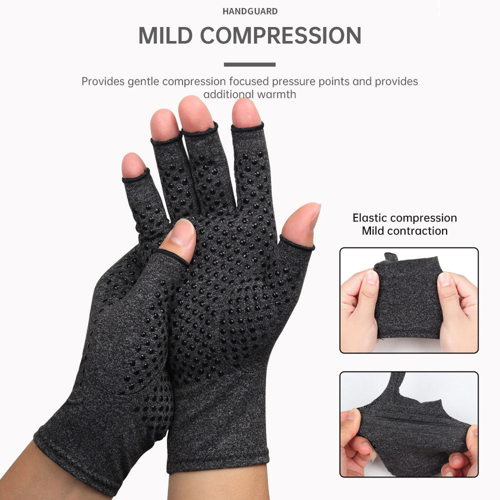 Outdoor Half Finger Pressure Gloves Riding Joint Care Rehabilitation Cycling Sports Fitness Gloves